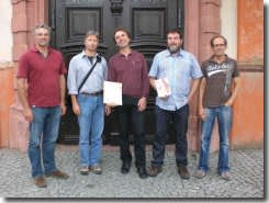 Überreichung der Urkunde